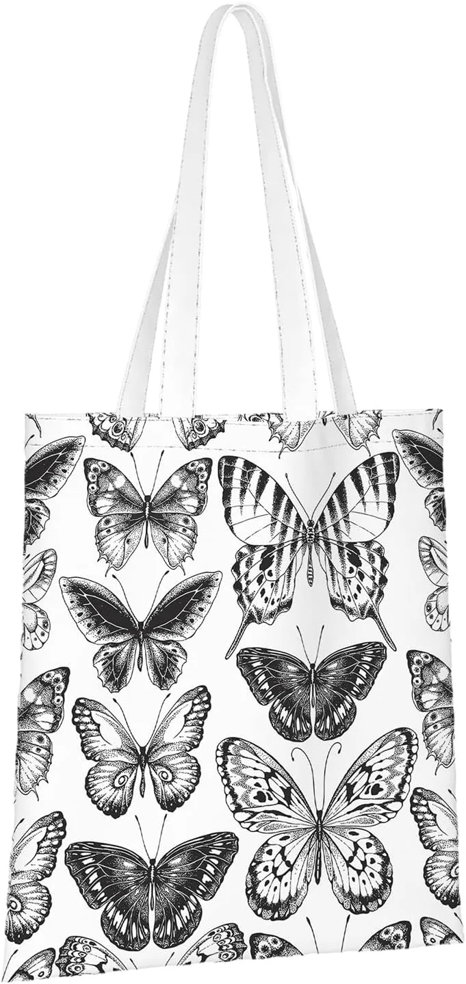 Canvas Tote BagFunny Birthday Reusable Large Shopping Shoulder Tote Bag For Women