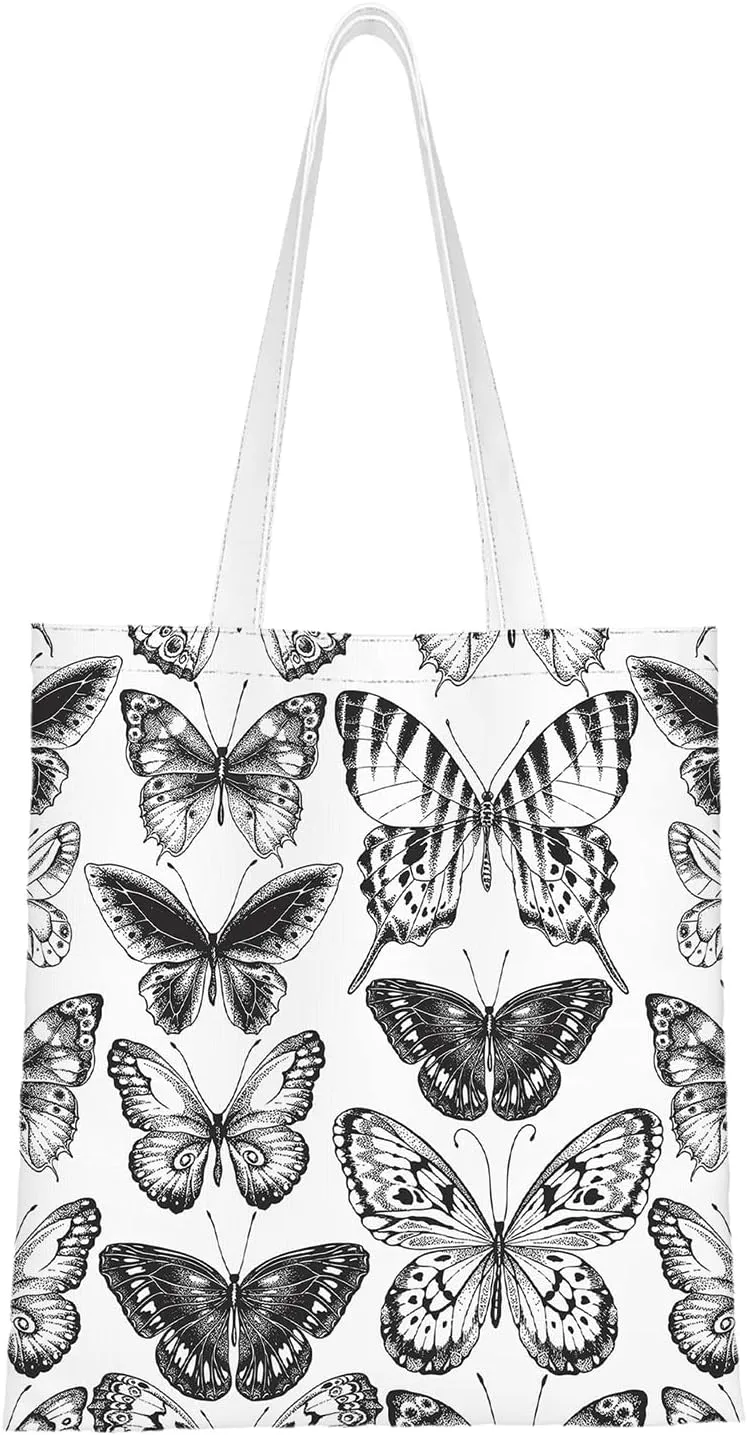 Canvas Tote BagFunny Birthday Reusable Large Shopping Shoulder Tote Bag For Women