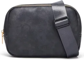 Cnoles Belt Bag for Women Fashion Waist Bag Vegan Leather Fanny Pack Crossbody Bags for Women With Adjustable Straps Dary Grey