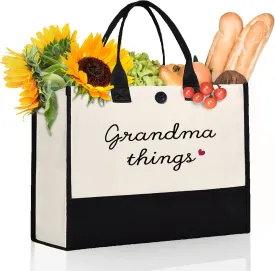 Gifts for Grandma, Functional Tote Bag for Grandma, Birthday and New Grandmother Gifts