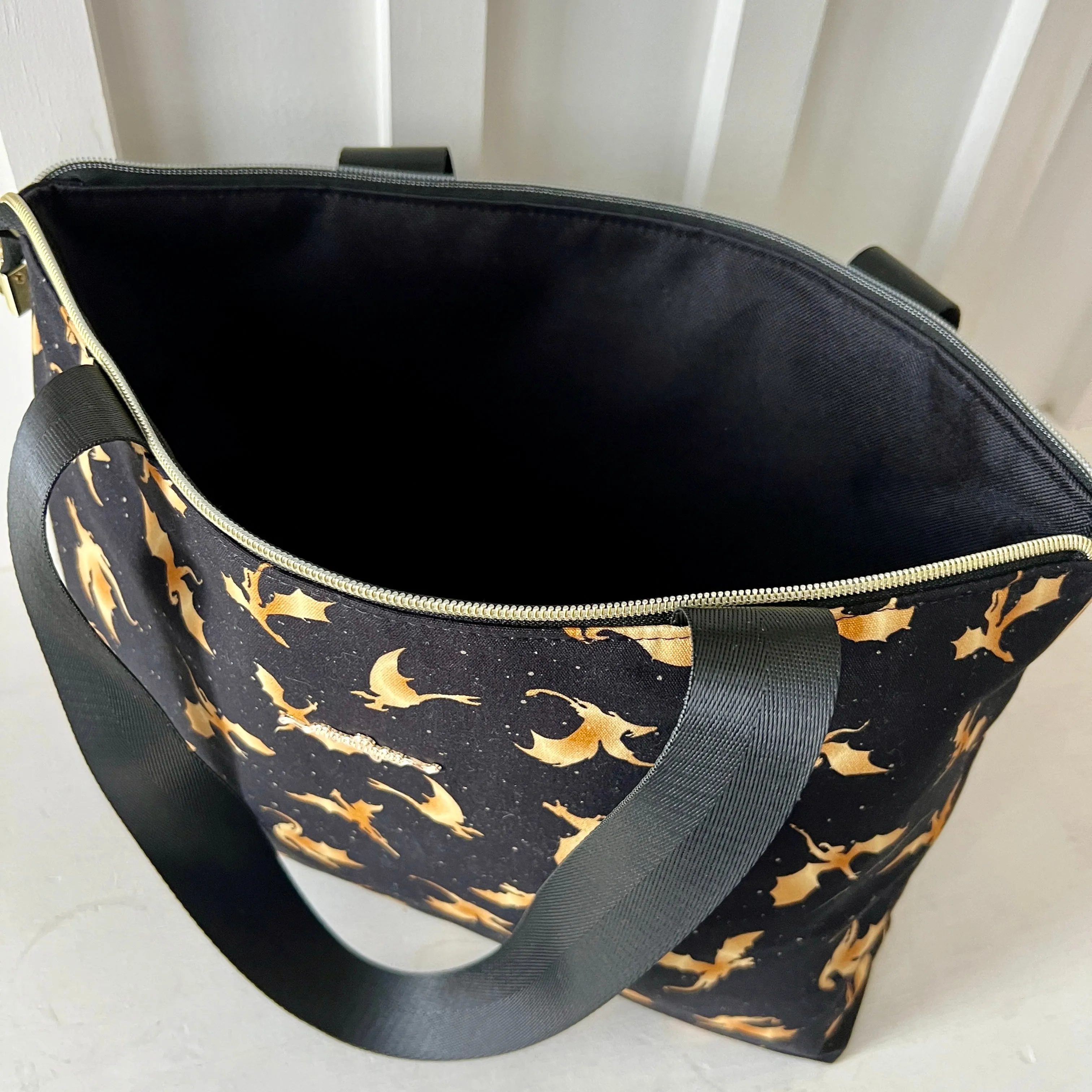 Gold Dragons Tote Bag