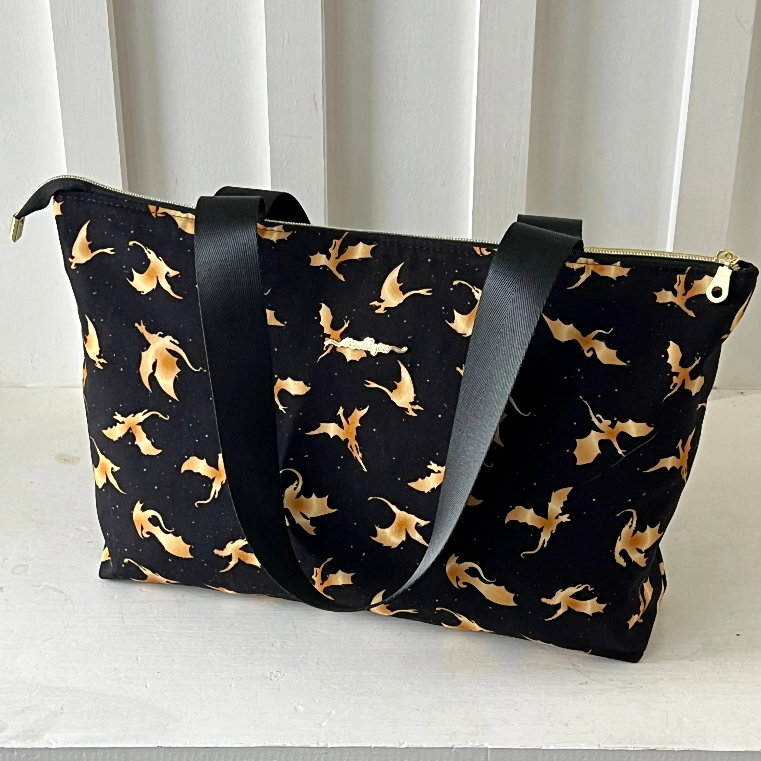 Gold Dragons Tote Bag