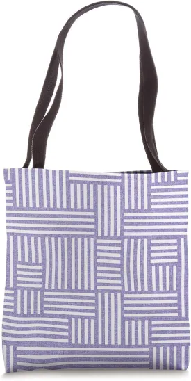 Lavender Lines Tote Bag