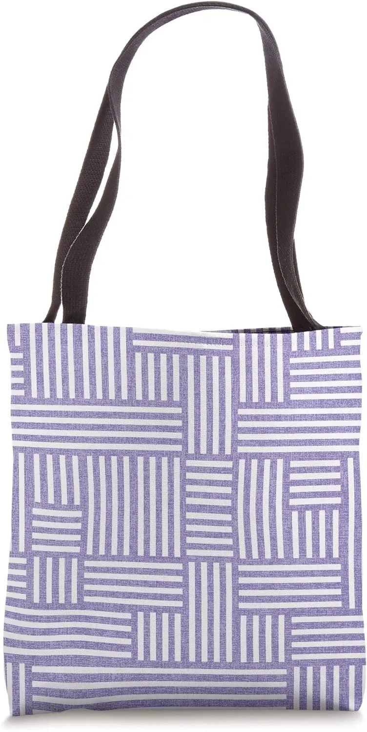 Lavender Lines Tote Bag