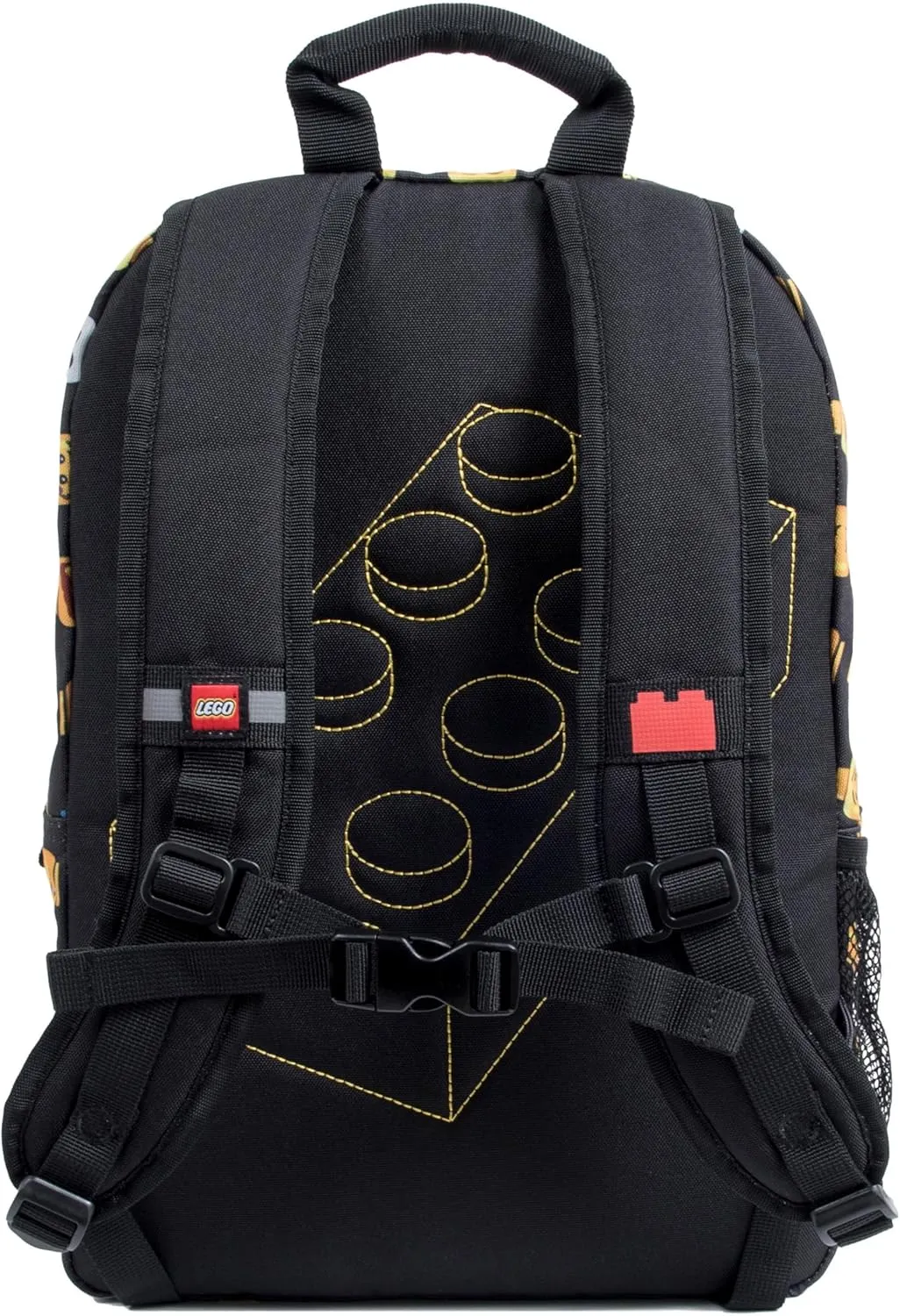 LEGO Iconic Prints Kids School Backpack Bookbag, for Travel, On-the-Go, Back to School, Boys and Girls, with Adjustable Padded Straps and Fun patterns, Minifigure