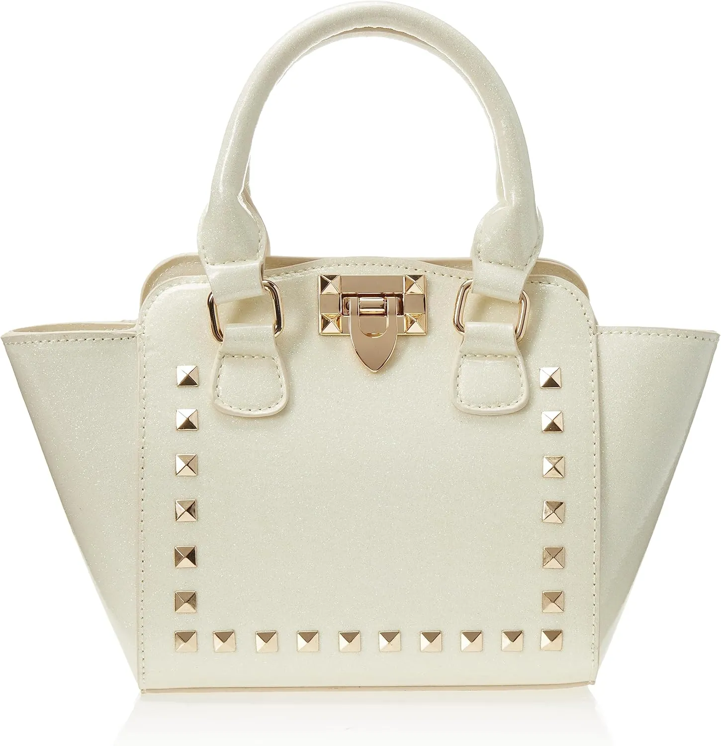 Little Girls Cute Glitter Handbag with Gold Studs Stylish Toddler Purse with Handle Stylish mini Fashion Purse for Kids