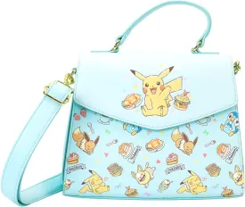 Loungefly Pokmon Cafe Crossbody Bag Pikachu and Friends with Treats Fashion Accessory