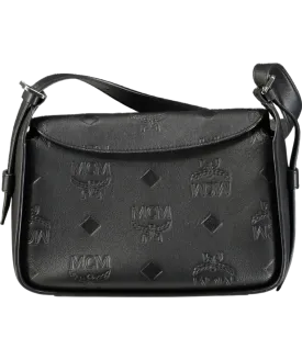 MCM Black Aren Leather Shoulder Bag Crossbody Bag One Size