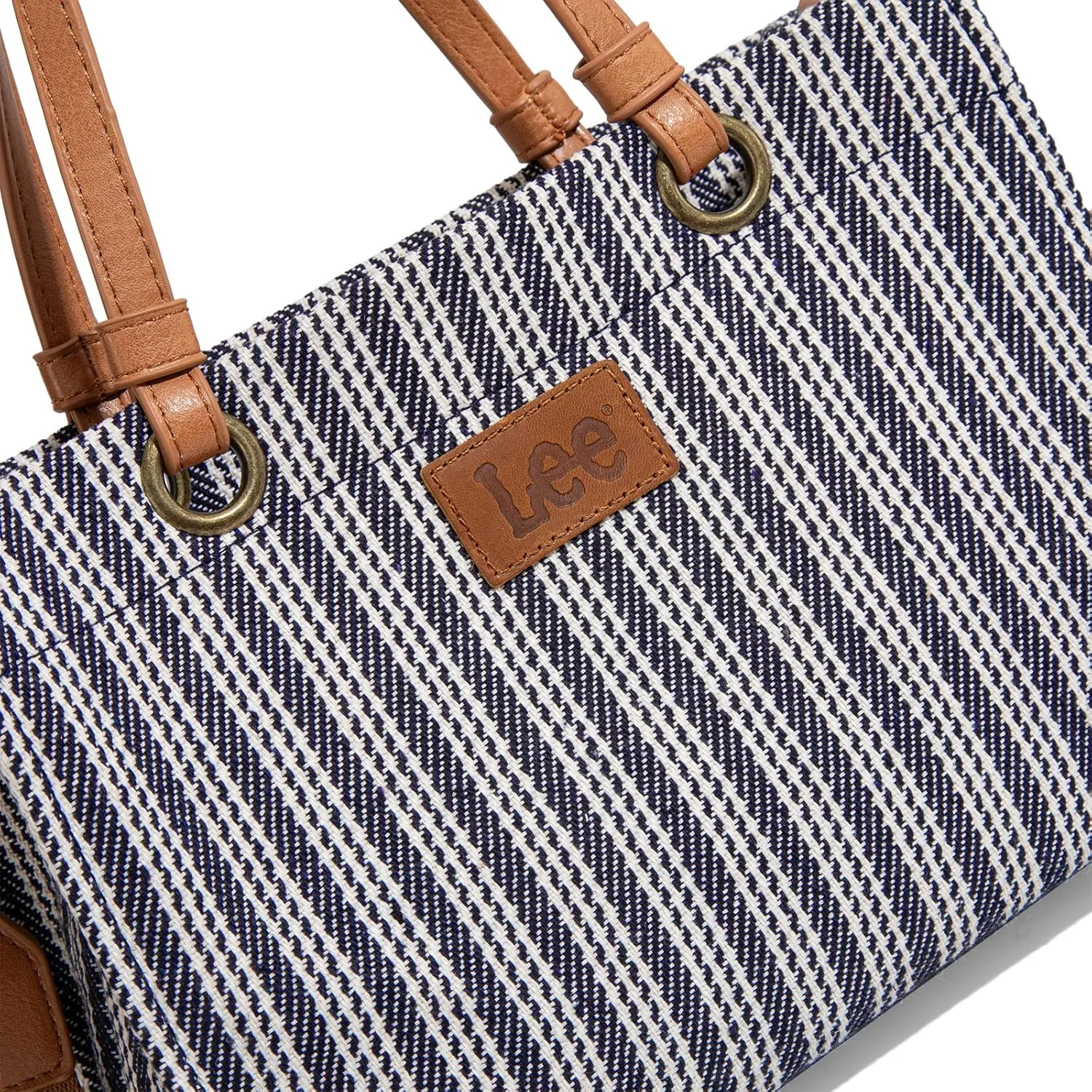 Montana West x Lee Small Tote Bag for Women Work, Stripe Crossbody Bag Top-handle Handbags