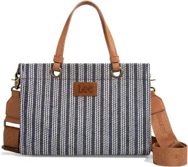 Montana West x Lee Small Tote Bag for Women Work, Stripe Crossbody Bag Top-handle Handbags