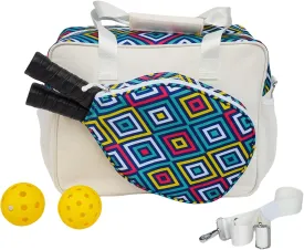 Pickleball Bag for Women, Cute Pickleball Tote Bag Crossbody Sling Paddles Shoulder Bag Large for Sports Gym Duffle