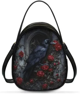 Small Crossbody Bags for Women Stained Glass Art Zip Cell Phone Purse, Vegan PU Leather Top Handle Handbags