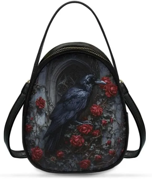 Small Crossbody Bags for Women Stained Glass Art Zip Cell Phone Purse, Vegan PU Leather Top Handle Handbags