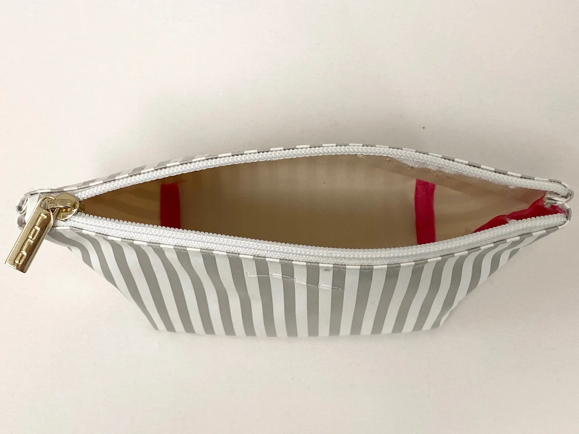 Striped Bridesmaid Cosmetic Bag