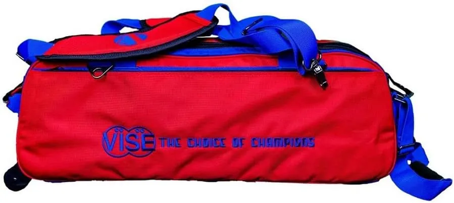 VISE Clear Top 3 Ball Roller Bowling Bag