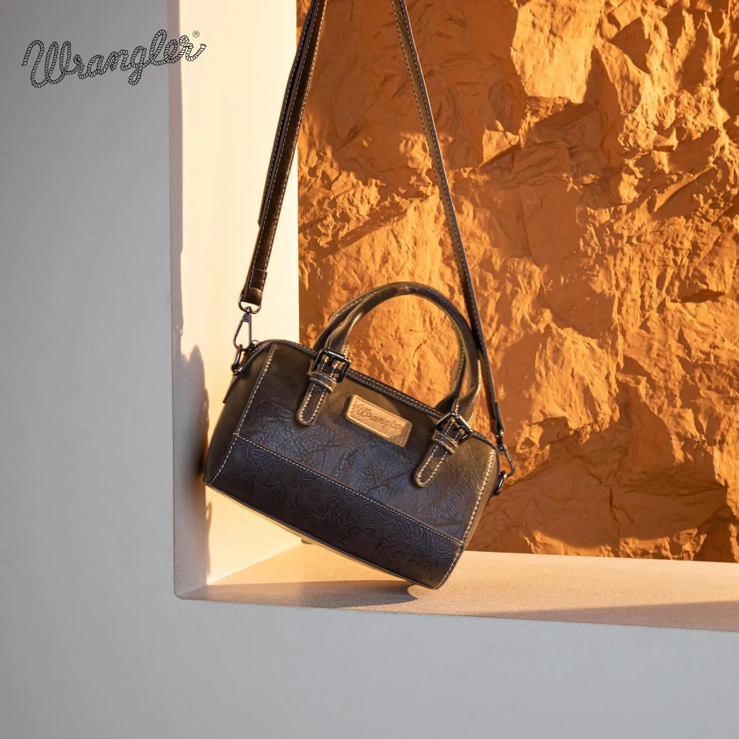 Wrangler Satchel Bags for Women Top-Handle Handbags Cute Crossbody Purses with Strap