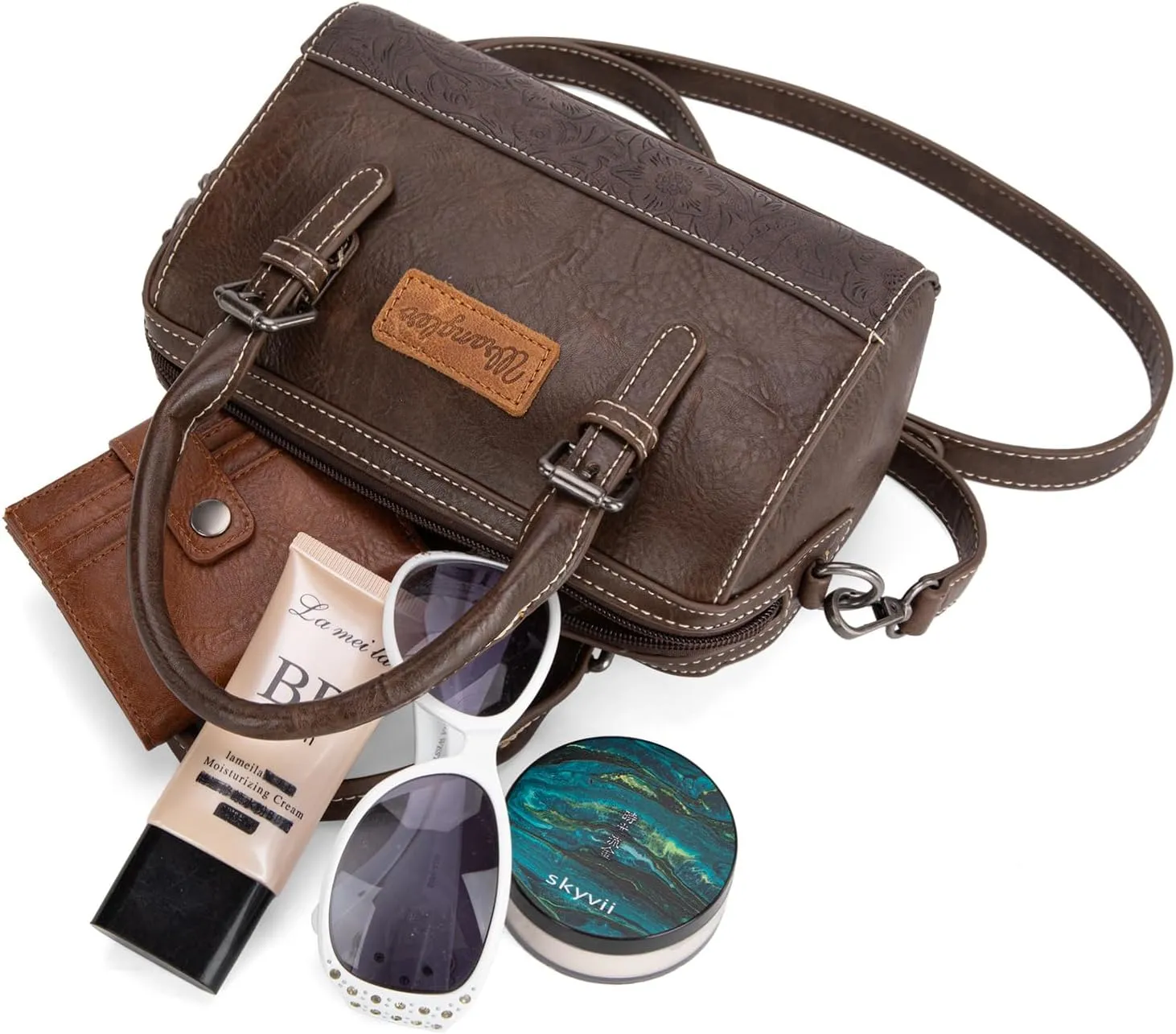 Wrangler Satchel Bags for Women Top-Handle Handbags Cute Crossbody Purses with Strap